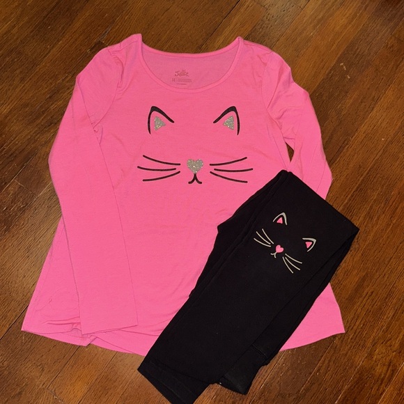 Girls Justice 5 Piece Bundle Size 14 Cute Cat-Themed Bundle - Picture 2 of 6